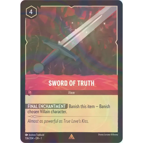 Sword of Truth - Foil (Rare) - 136/204 - Disney Lorcana