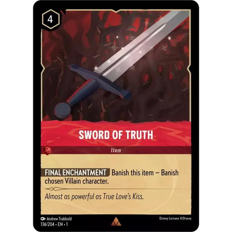 Sword of Truth (Rare) - 136/204 - Disney Lorcana Singles