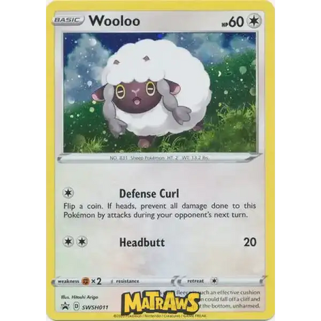 (SWSH011) Wooloo - Cosmos Holo Promo Enkeltkort SWSH Promos 