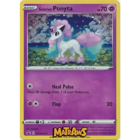 (SWSH013) Galarian Ponyta - Cosmos Holo Promo Enkeltkort SWSH Promos 