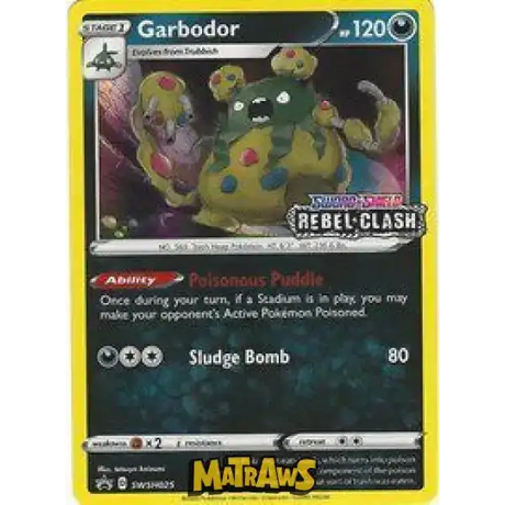 (SWSH025) Garbodor - Prerelease Art Enkeltkort SWSH Promos 