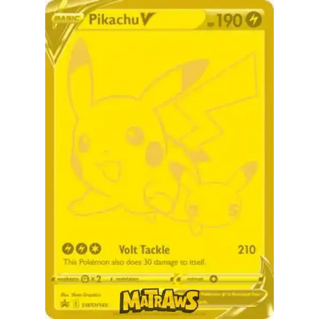 (SWSH145) Pikachu V - Gold Promo Enkeltkort SWSH Promos 