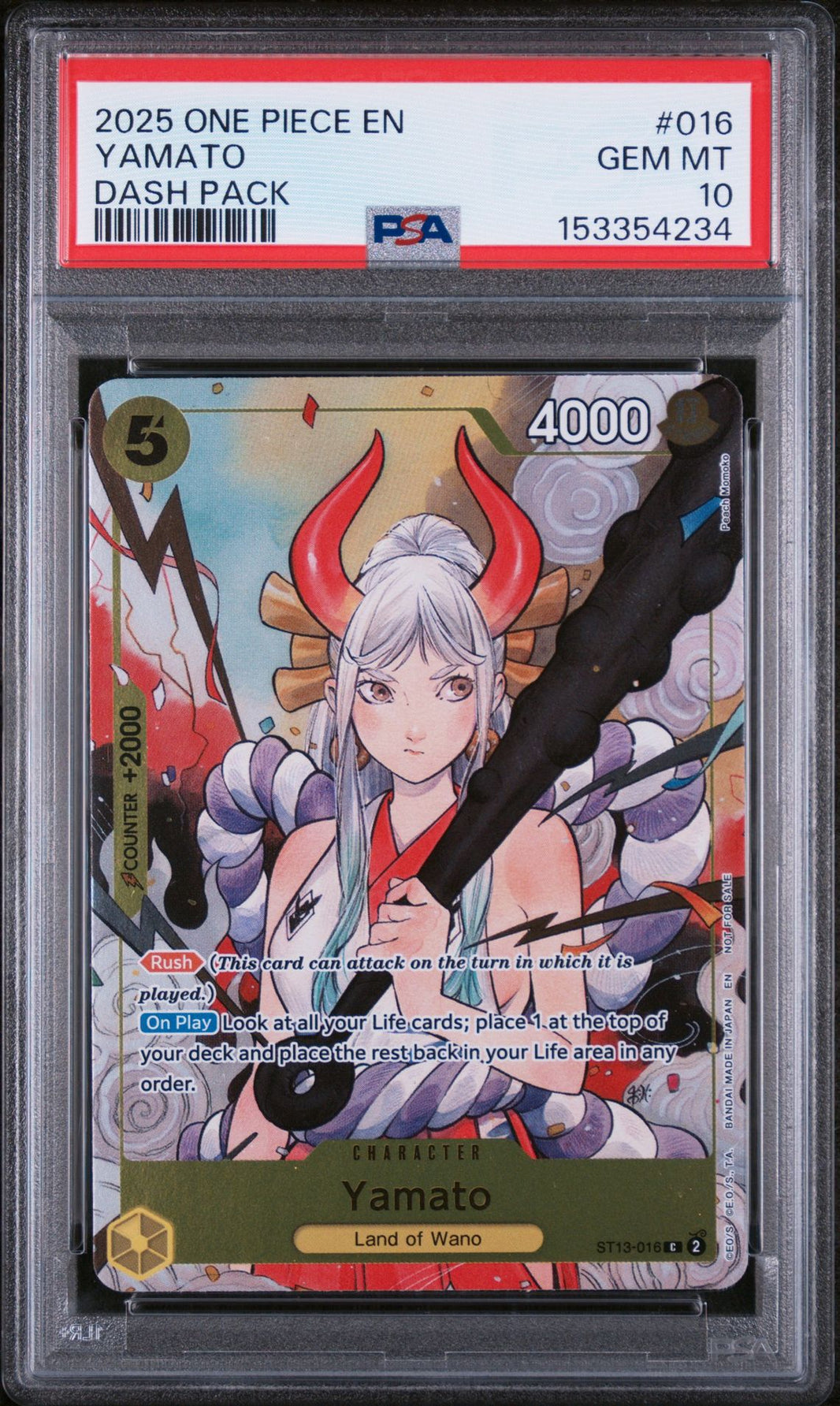 Yamato #016 Dash Pack PSA 10 - forside