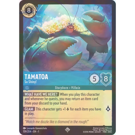 Tamatoa - So Shiny! - Foil (Super Rare) - 159/204 - Disney