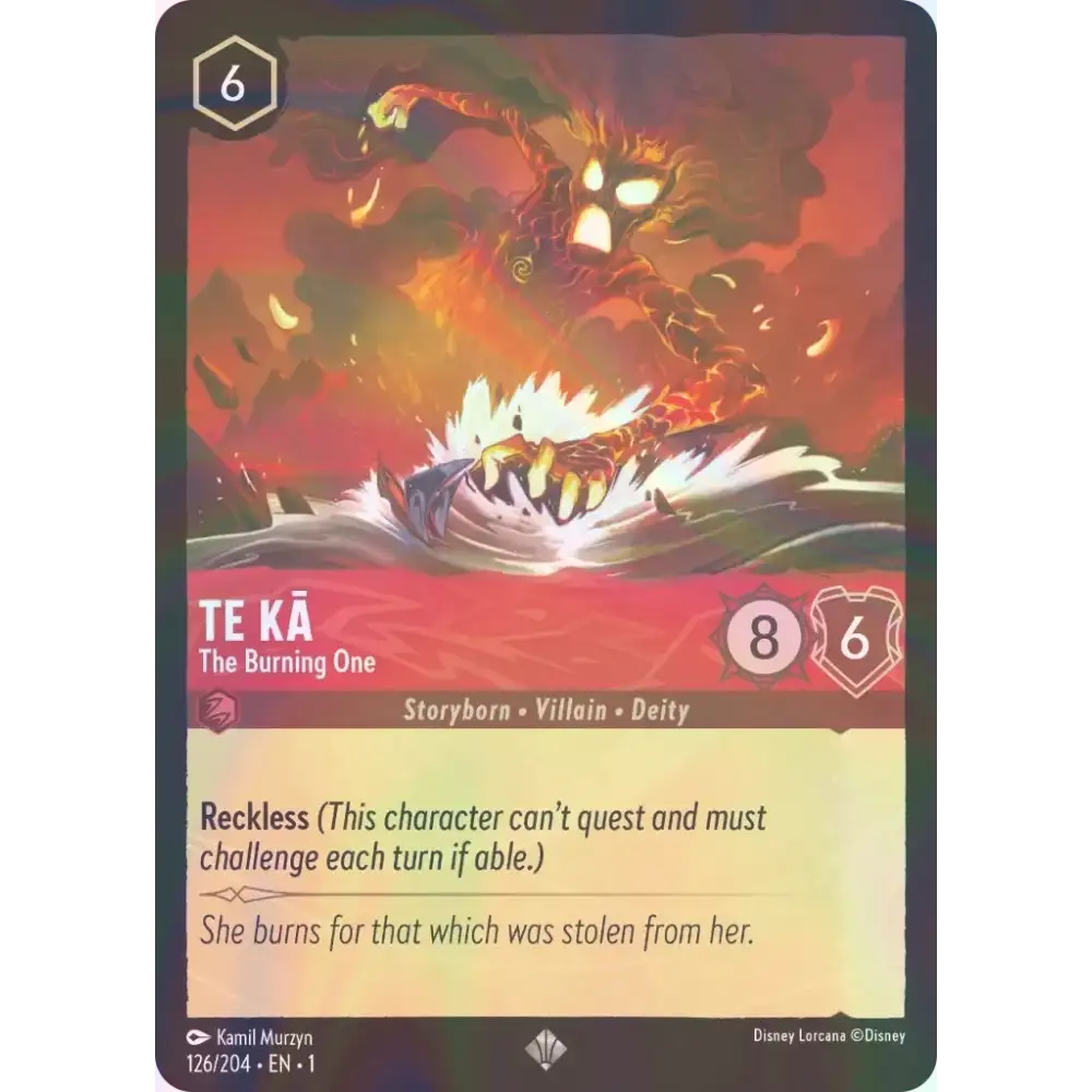 Te Kā - The Burning One - Foil (Super Rare) - 126/204