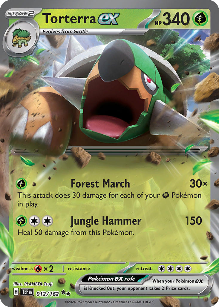 Torterra ex⁣ - Temporal Forces⁣ (Double Rare)⁣ [012] English / Near Mint / Normal