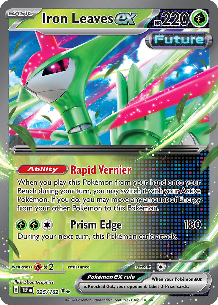 Iron Leaves ex⁣ - Temporal Forces⁣ (Double Rare)⁣ [025] English / Near Mint / Normal