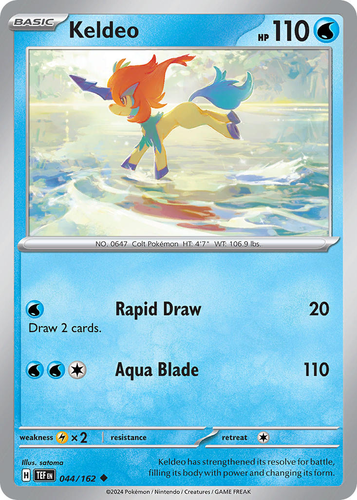 Keldeo⁣ - Temporal Forces⁣ (Uncommon)⁣ [044]