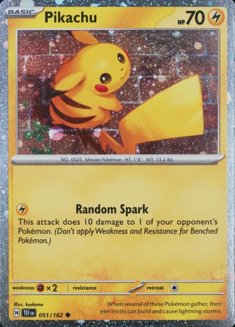 Pikachu - Temporal Forces (Cosmos Holo) [051] Kortspil