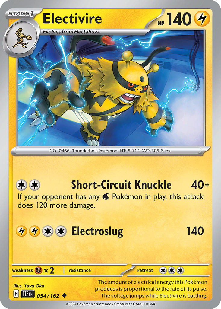 Electivire⁣ - Temporal Forces⁣ (Uncommon)⁣ [054]