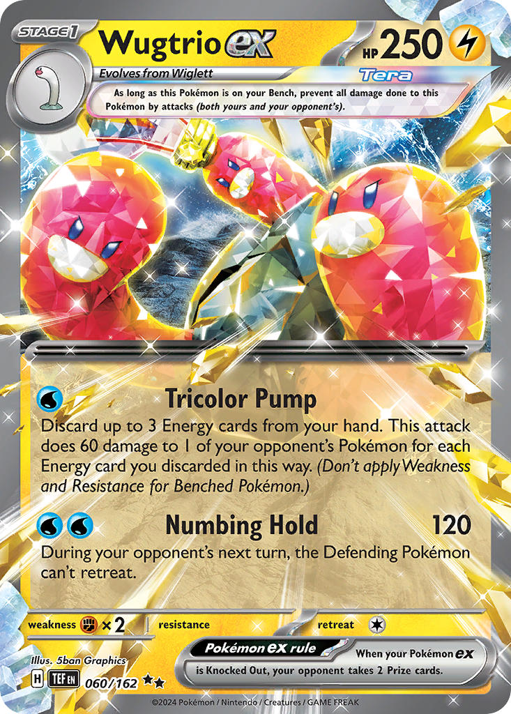 Wugtrio ex⁣ - Temporal Forces⁣ (Double Rare)⁣ [060] English / Near Mint / Normal