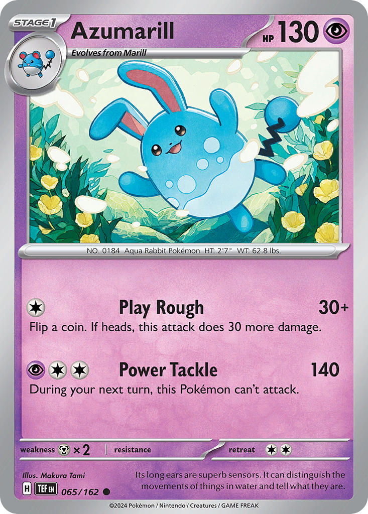 Azumarill⁣ - Temporal Forces⁣ (Common)⁣ [065]
