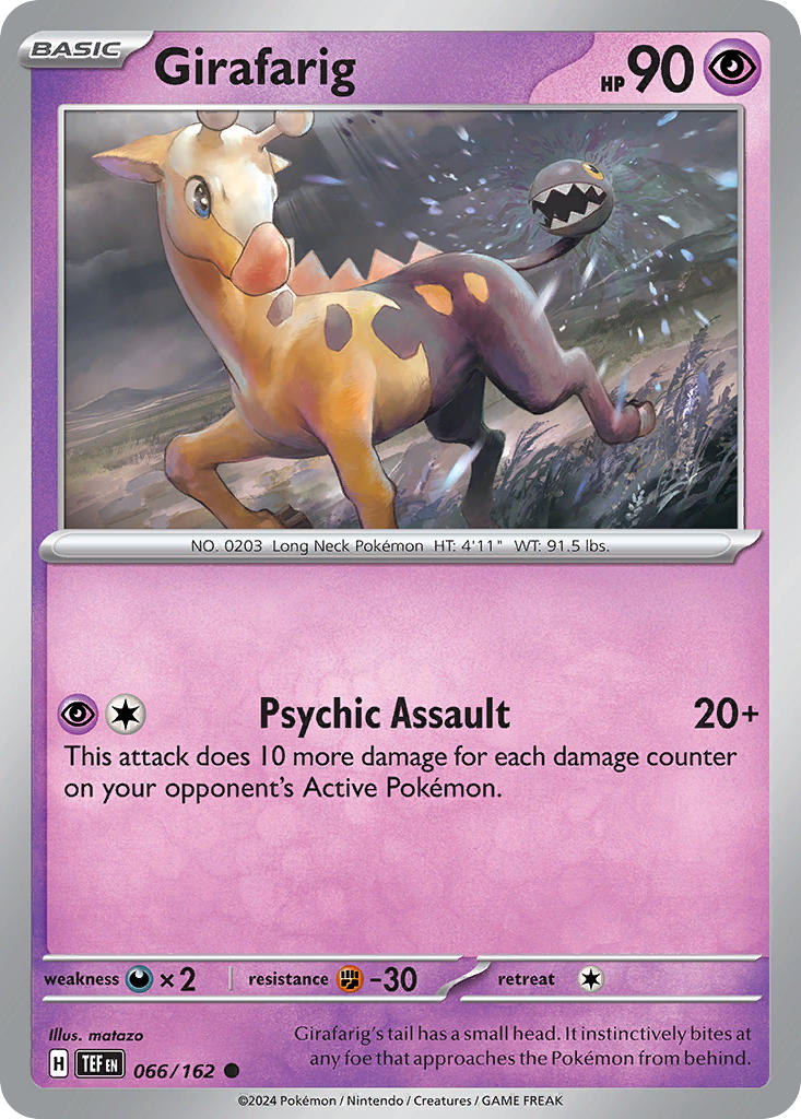 Girafarig⁣ - Temporal Forces⁣ (Common)⁣ [066]