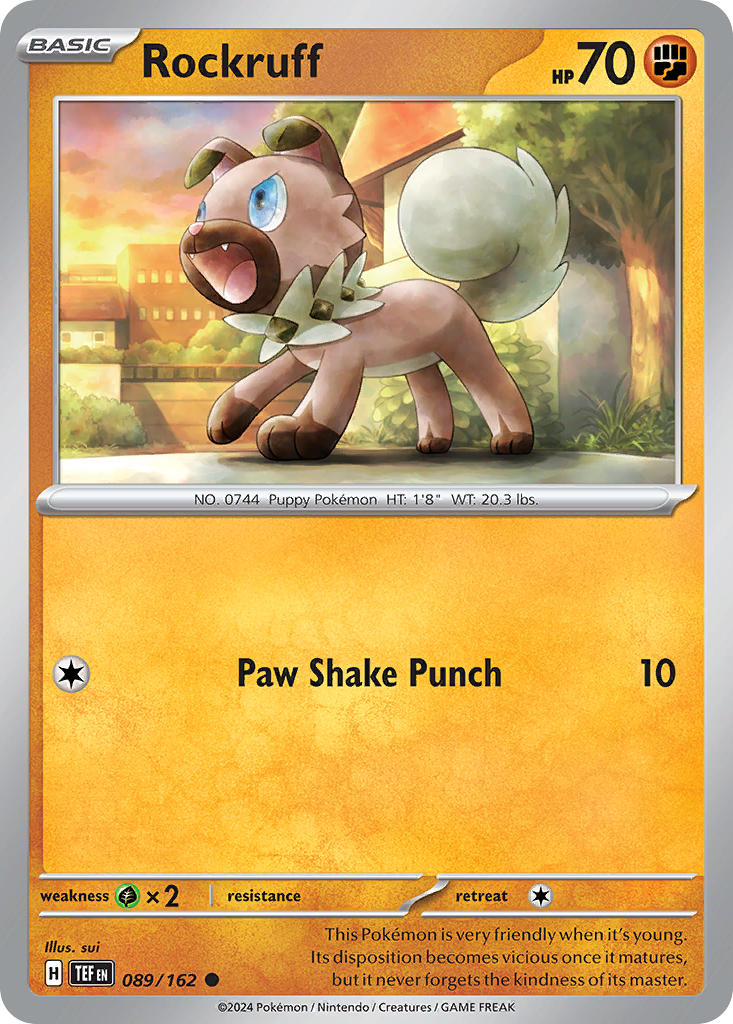 Rockruff⁣ - Temporal Forces⁣ (Common)⁣ [089]