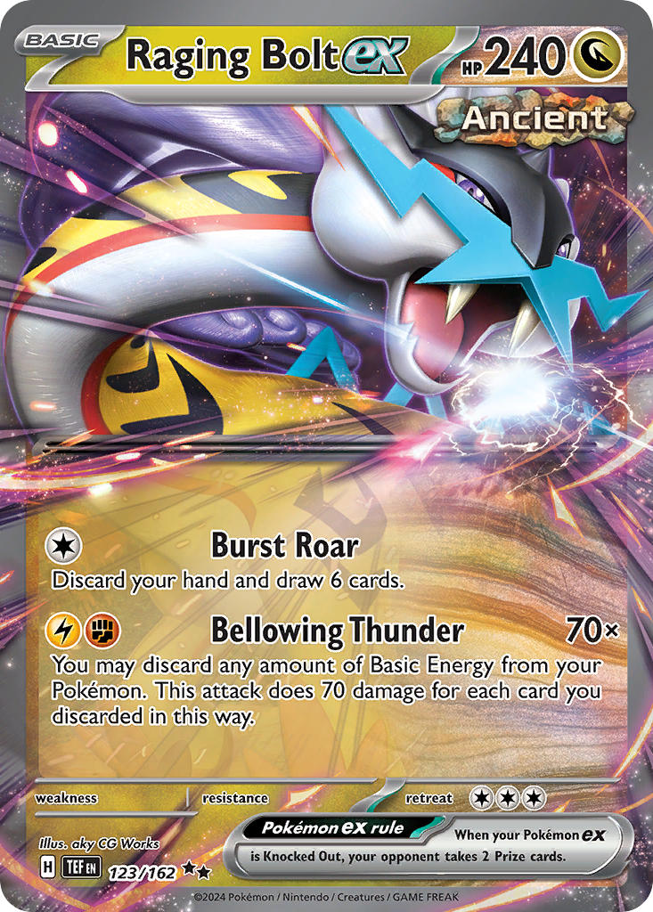 Raging Bolt ex⁣ - Temporal Forces⁣ (Double Rare)⁣ [123] English / Near Mint / Normal
