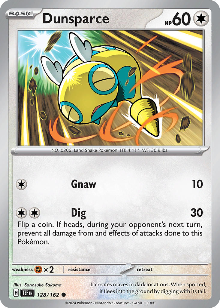 Dunsparce⁣ - Temporal Forces⁣ (Common)⁣ [128]