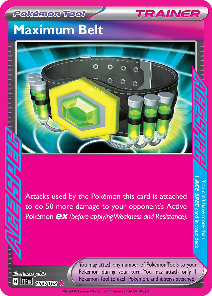 Maximum Belt⁣ - Temporal Forces⁣ (ACE Rare)⁣ [154] English / Excellent / Normal
