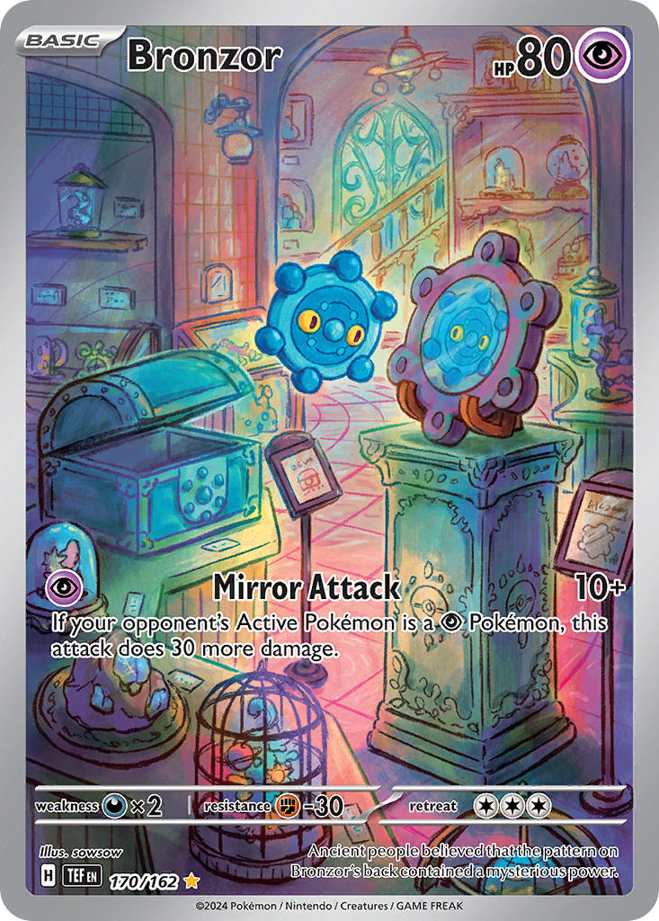 Bronzor⁣ - Temporal Forces⁣ (Illustration Rare)⁣ [170] English / Near Mint / Normal