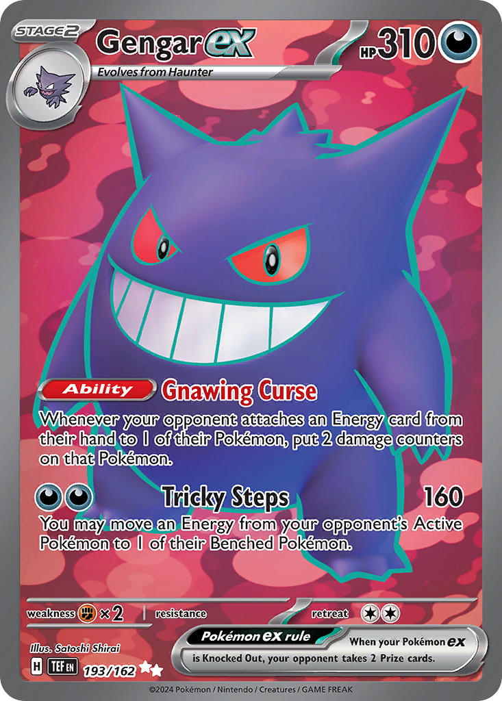 Gengar ex⁣ - Temporal Forces⁣ (Ultra Rare)⁣ [193] English / Light Played / Normal