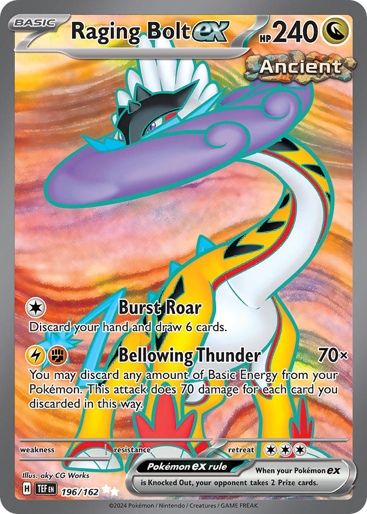 Raging Bolt ex⁣ - Temporal Forces⁣ (Ultra Rare)⁣ [196] English / Near Mint / Normal