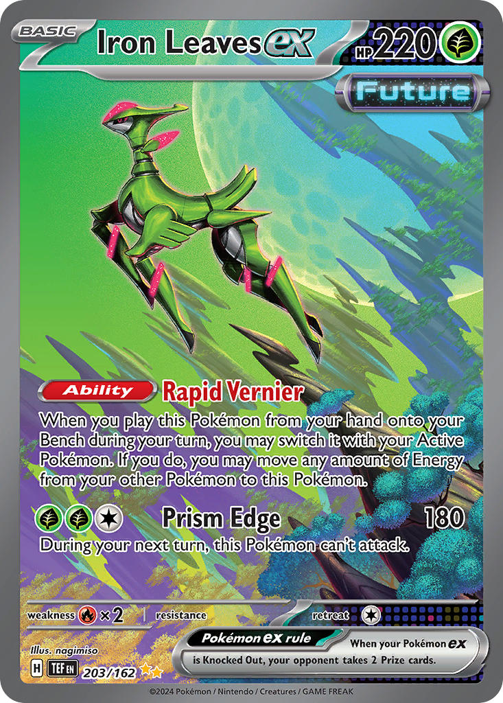 Iron Leaves ex⁣ - Temporal Forces⁣ (Special Illustration Rare)⁣ [203] English / Near Mint / Normal