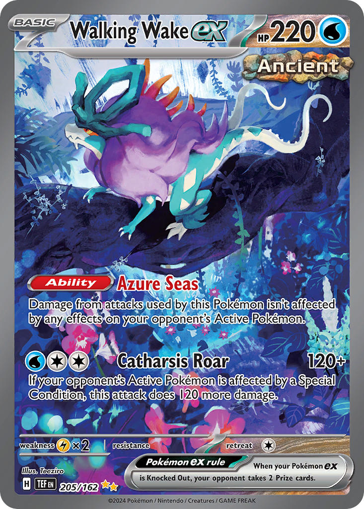 Walking Wake ex⁣ - Temporal Forces⁣ (Special Illustration Rare)⁣ [205] English / Near Mint / Normal