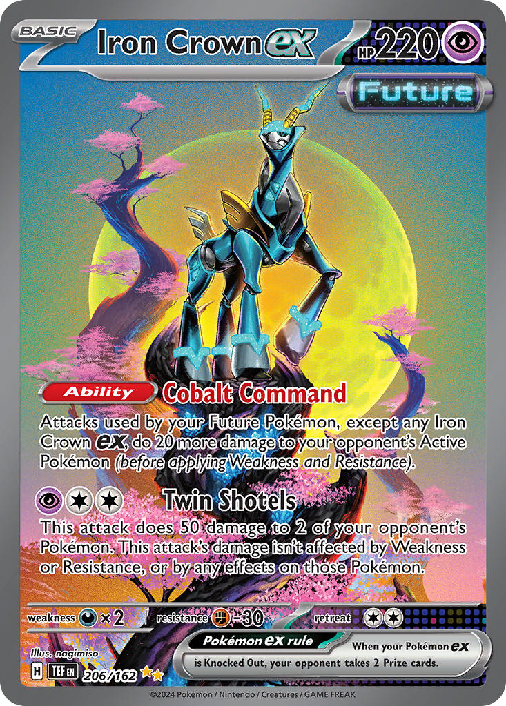 Iron Crown ex⁣ - Temporal Forces⁣ (Special Illustration Rare)⁣ [206] English / Near Mint / Normal
