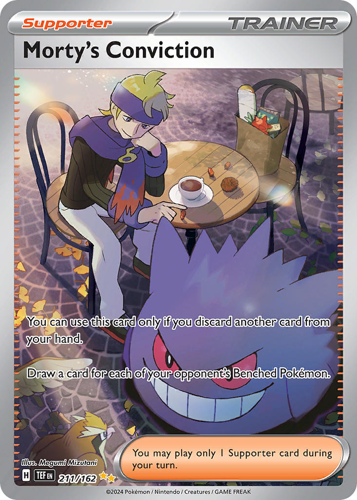 Morty's Conviction⁣ - Temporal Forces⁣ (Special Illustration Rare)⁣ [211] English / Near Mint / Normal