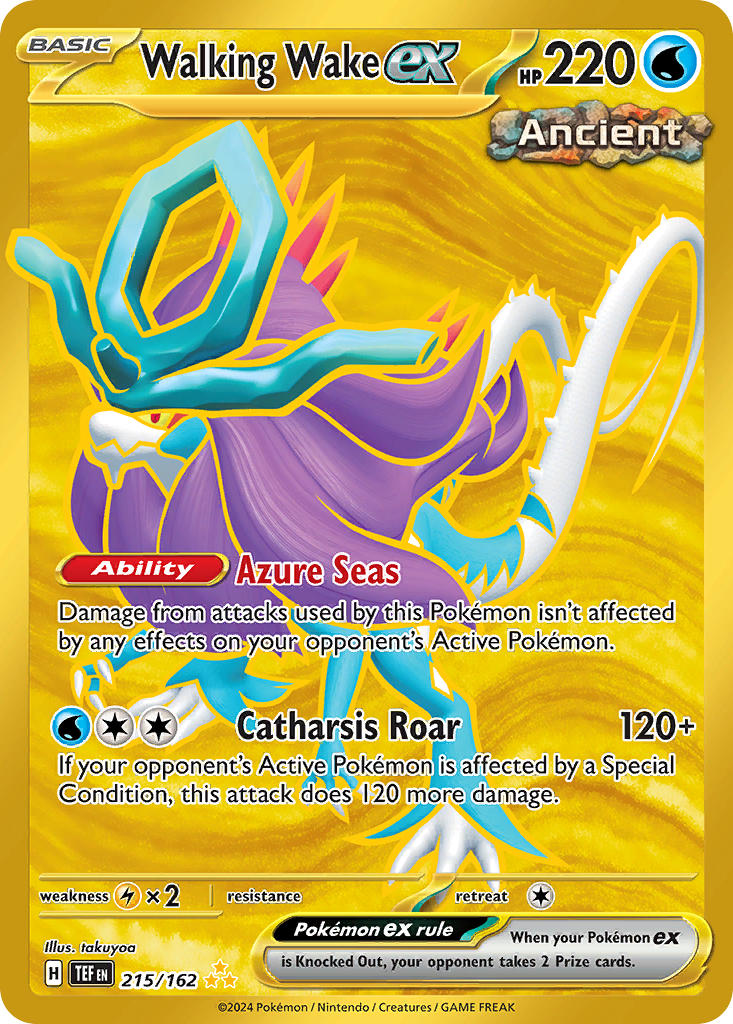 Walking Wake ex⁣ - Temporal Forces⁣ (Secret Rare)⁣ [215] English / Near Mint / Normal