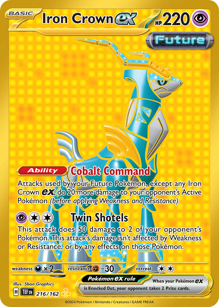 Iron Crown ex⁣ - Temporal Forces⁣ (Secret Rare)⁣ [216] English / Near Mint / Normal