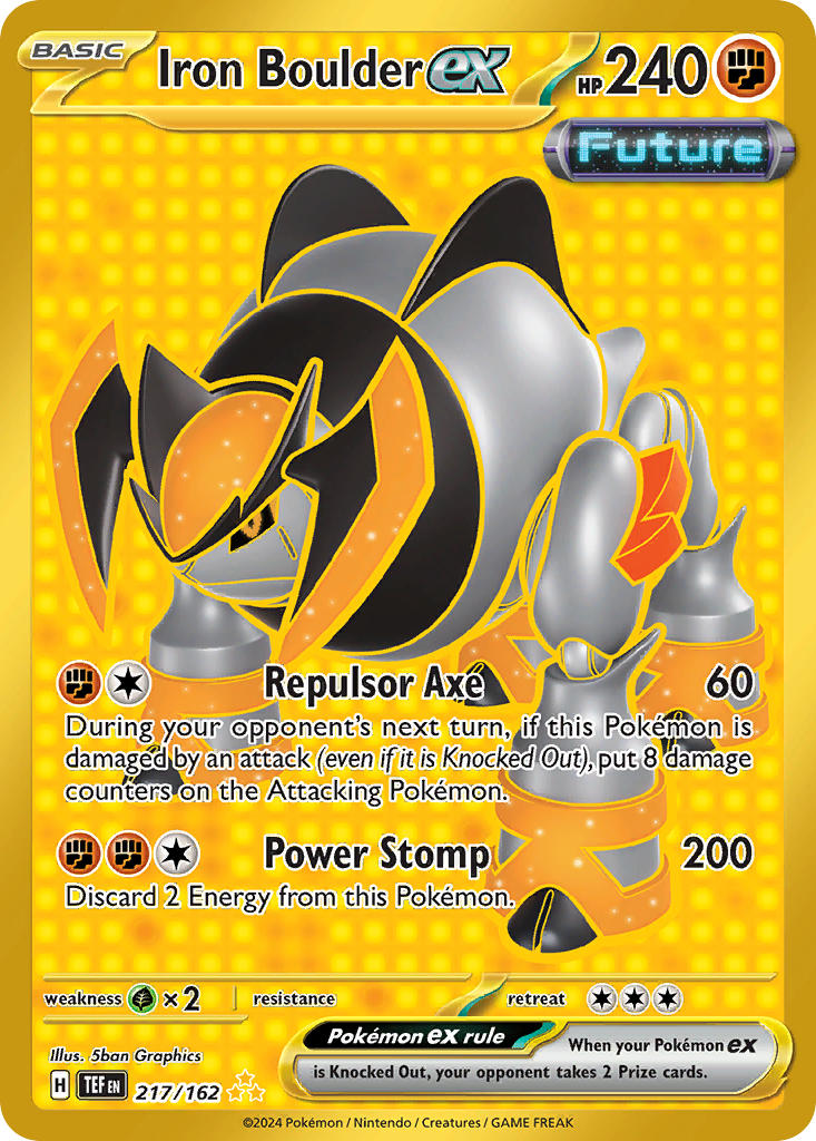 Iron Boulder ex⁣ - Temporal Forces⁣ (Secret Rare)⁣ [217] English / Near Mint / Normal