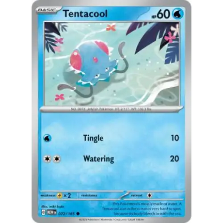 Tentacool - 072/165 - Enkeltkort