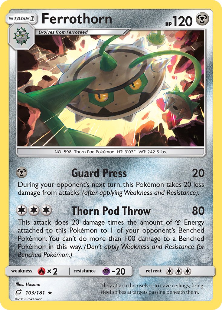 Ferrothorn⁣ - Team Up⁣ (Rare)⁣ [103]