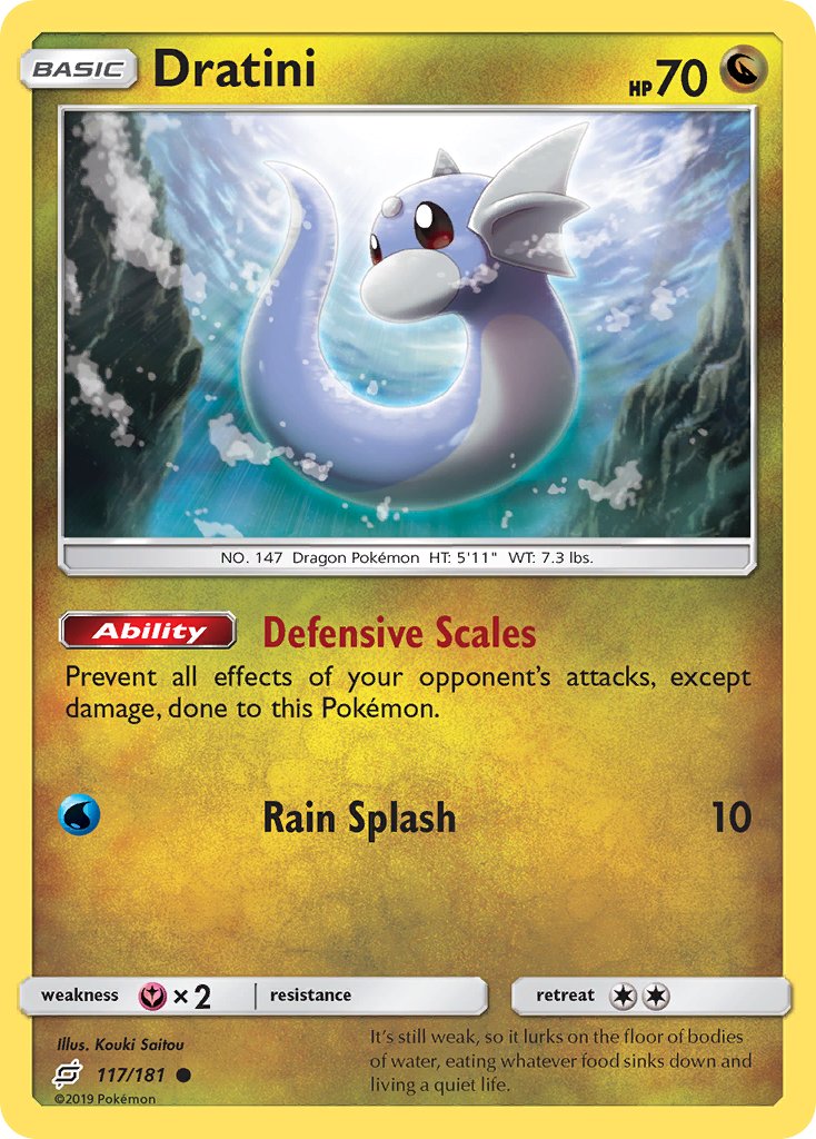 Dratini⁣ - Team Up⁣ (Common)⁣ [117] English / Near Mint / Normal
