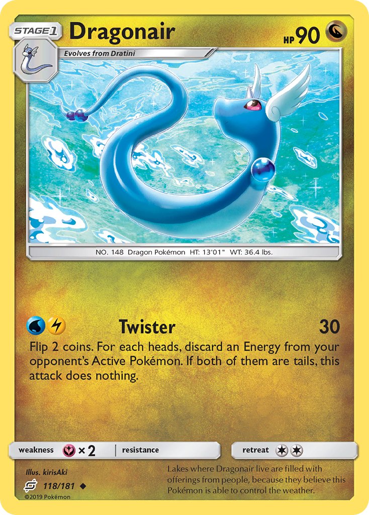 Dragonair⁣ - Team Up⁣ (Uncommon)⁣ [118] English / Excellent / Normal