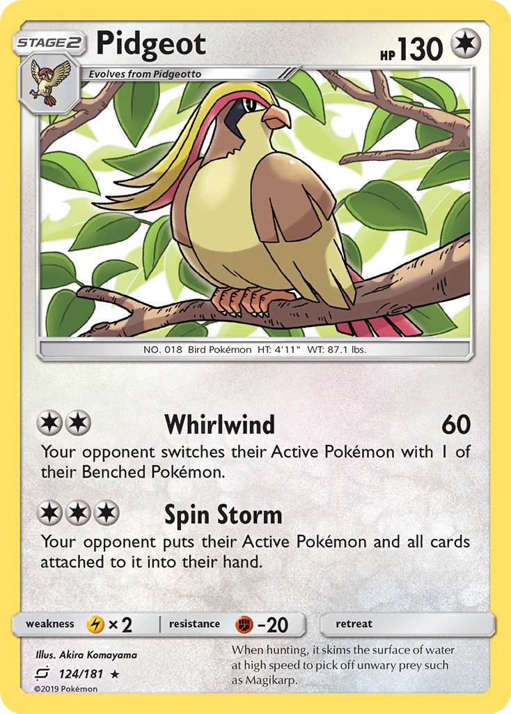 Pidgeot⁣ - Team Up⁣ (Rare)⁣ [124] English / Near Mint / Normal