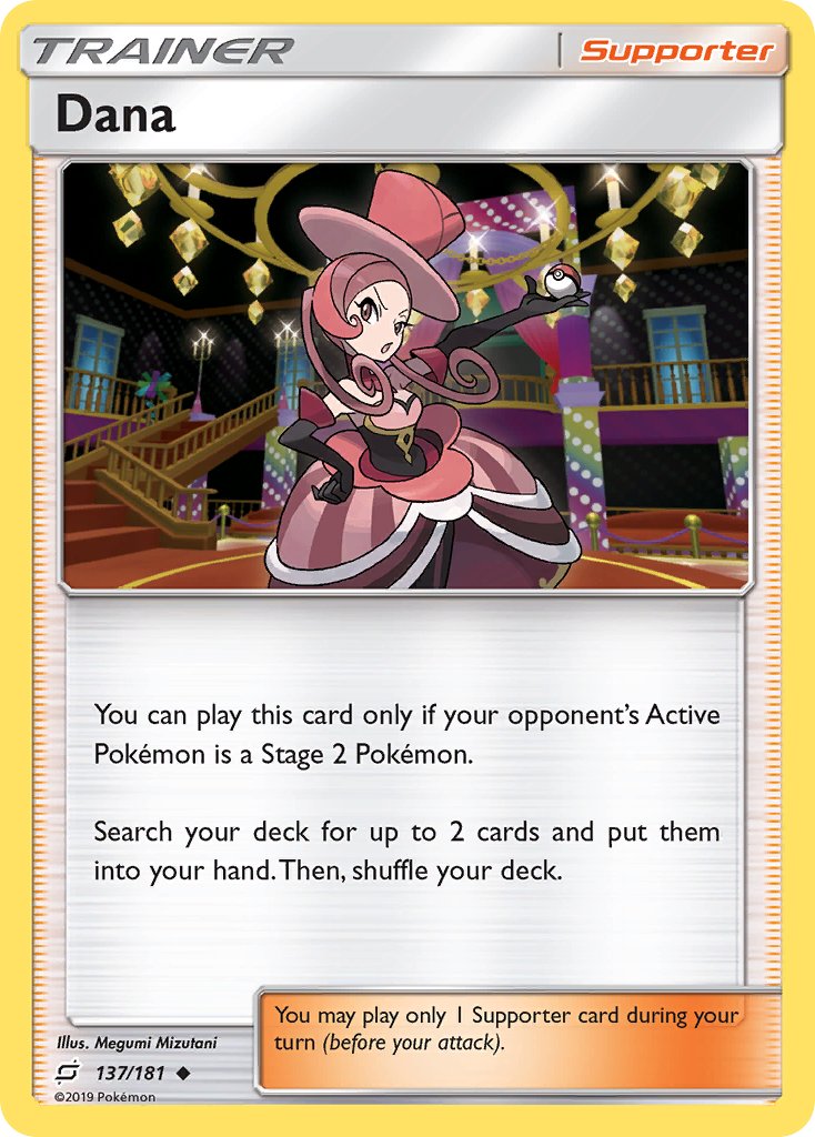 Dana⁣ - Team Up⁣ (Uncommon)⁣ [137] English / Excellent / Reverse-Holo Normal