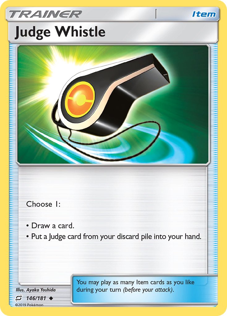 Judge Whistle⁣ - Team Up⁣ (Uncommon)⁣ [146] English / Near Mint / Reverse-Holo Normal