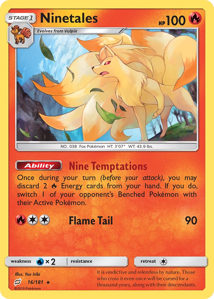 Ninetales - Team Up (Rare) [16] Kortspil