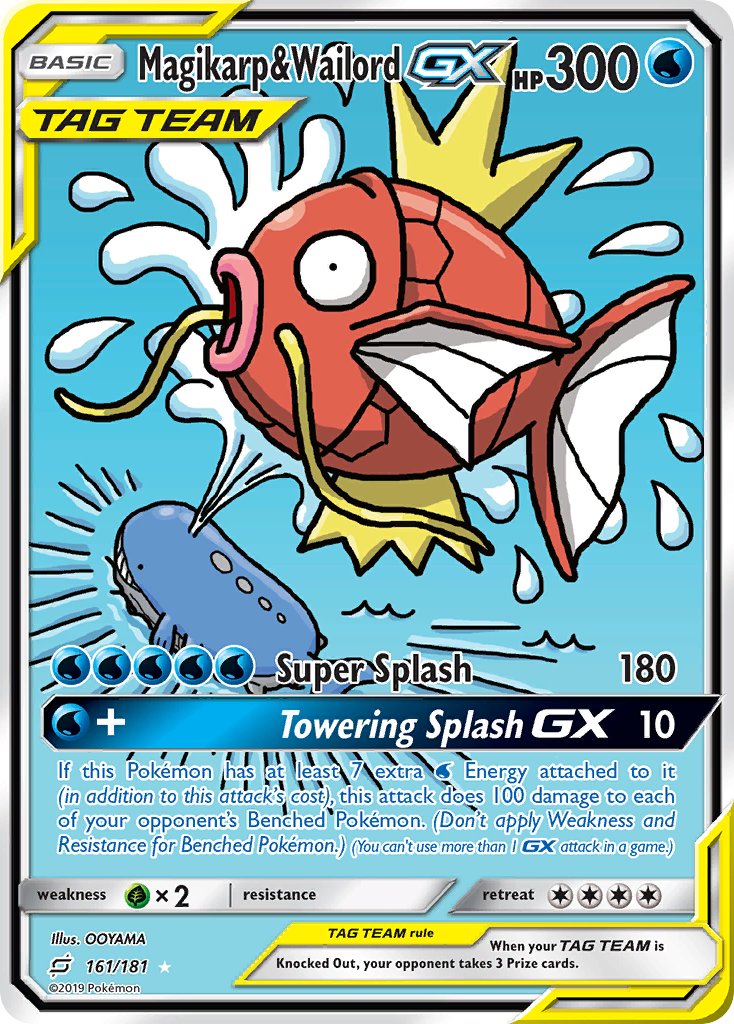 Magikarp & Wailord GX⁣ - Team Up⁣ (Ultra Rare)⁣ [161] English / Near Mint / Normal
