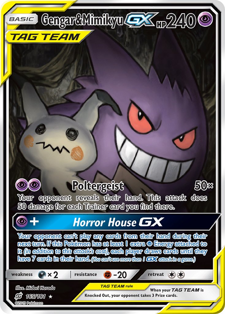 Gengar & Mimikyu GX⁣ - Team Up⁣ (Ultra Rare)⁣ [165] English / Near Mint / Normal