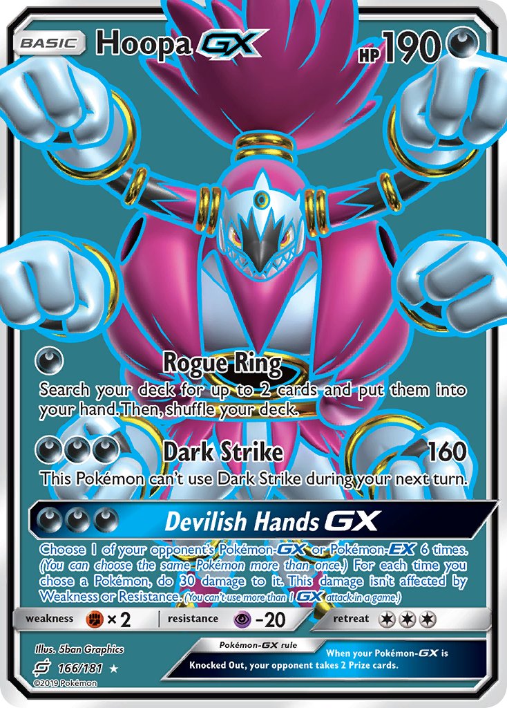 Hoopa GX⁣ - Team Up⁣ (Ultra Rare)⁣ [166] English / Near Mint / Normal