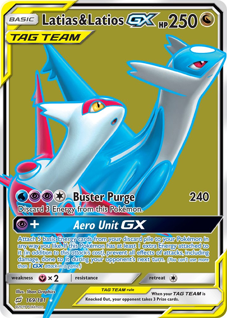 Latias & Latios GX⁣ - Team Up⁣ (Ultra Rare)⁣ [169] English / Near Mint / Normal