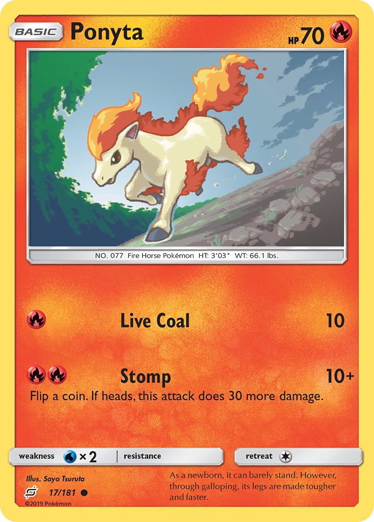 Ponyta - Team Up (Common) [17] Kortspil