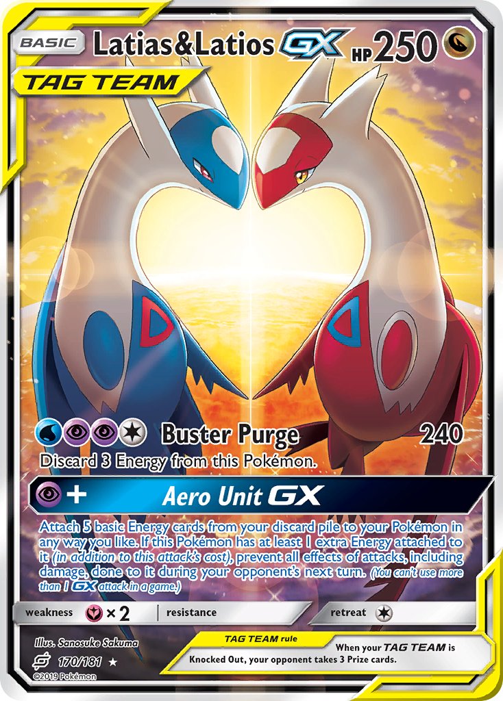 Latias & Latios GX⁣ - Team Up⁣ (Ultra Rare)⁣ [170] English / Near Mint / Normal