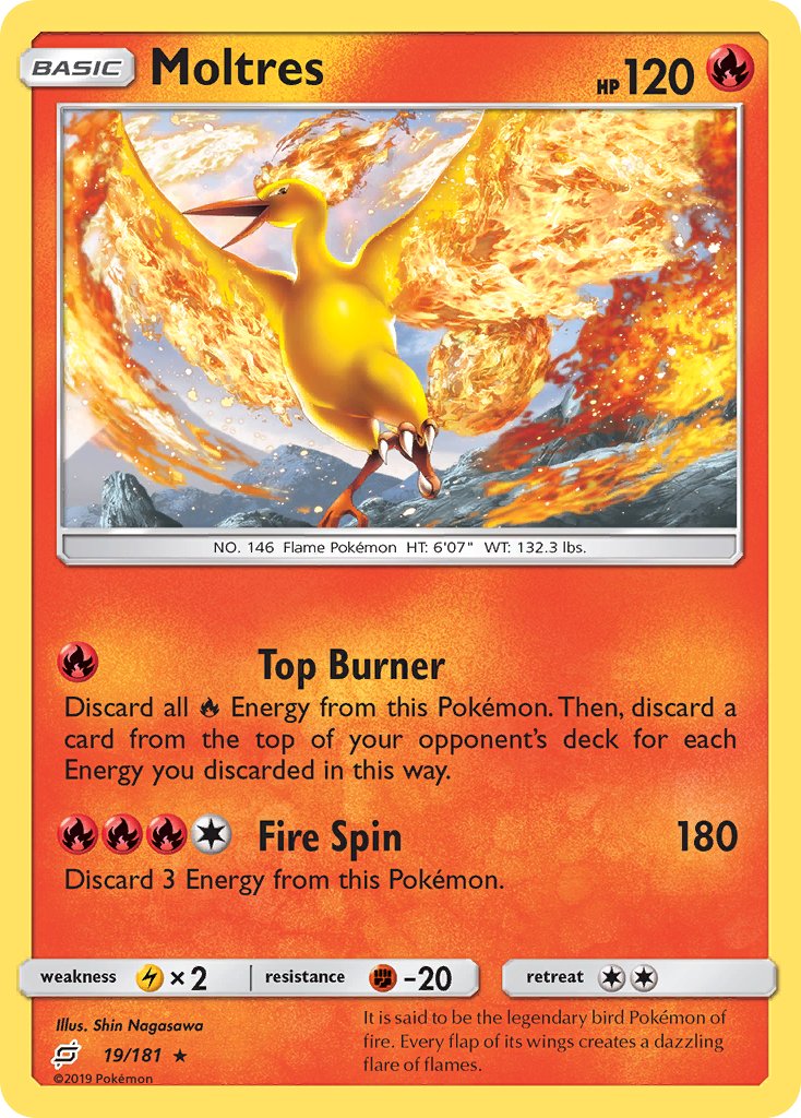 Moltres - Team Up (Holo Rare) [19] Kortspil