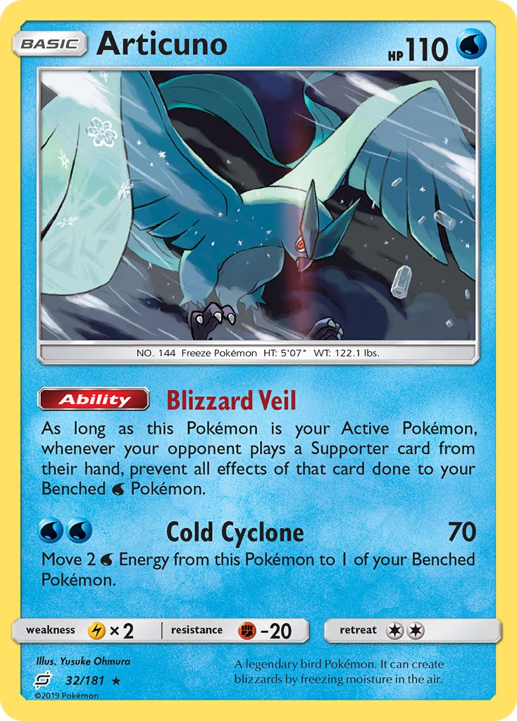 Articuno⁣ - Team Up⁣ (Holo Rare)⁣ [32] English / Near Mint / Normal