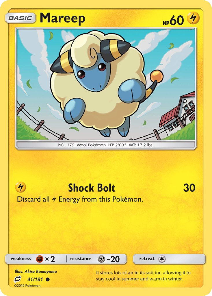 Mareep⁣ - Team Up⁣ (Common)⁣ [41] English / Near Mint / Normal