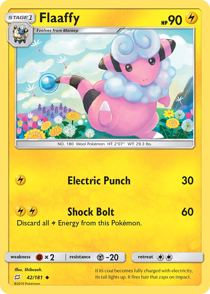 Flaaffy⁣ - Team Up⁣ (Uncommon)⁣ [42] English / Near Mint / Normal