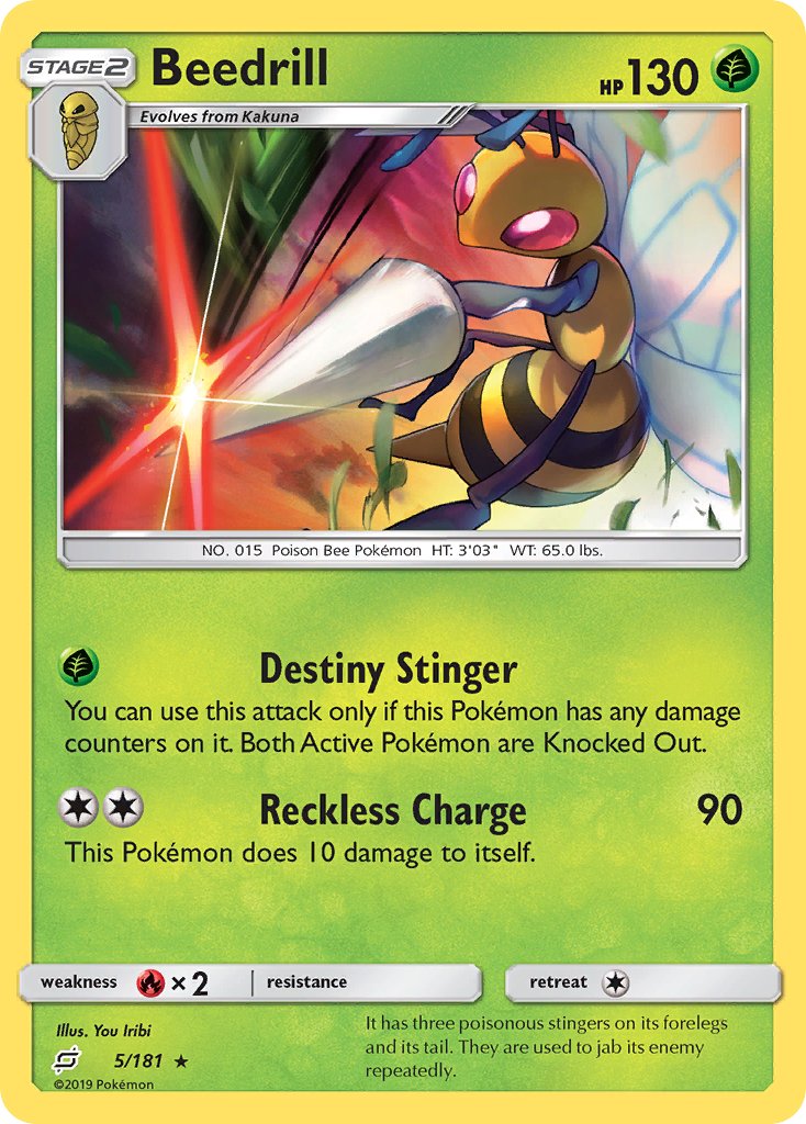 Beedrill - Team Up (Rare) [5] Kortspil
